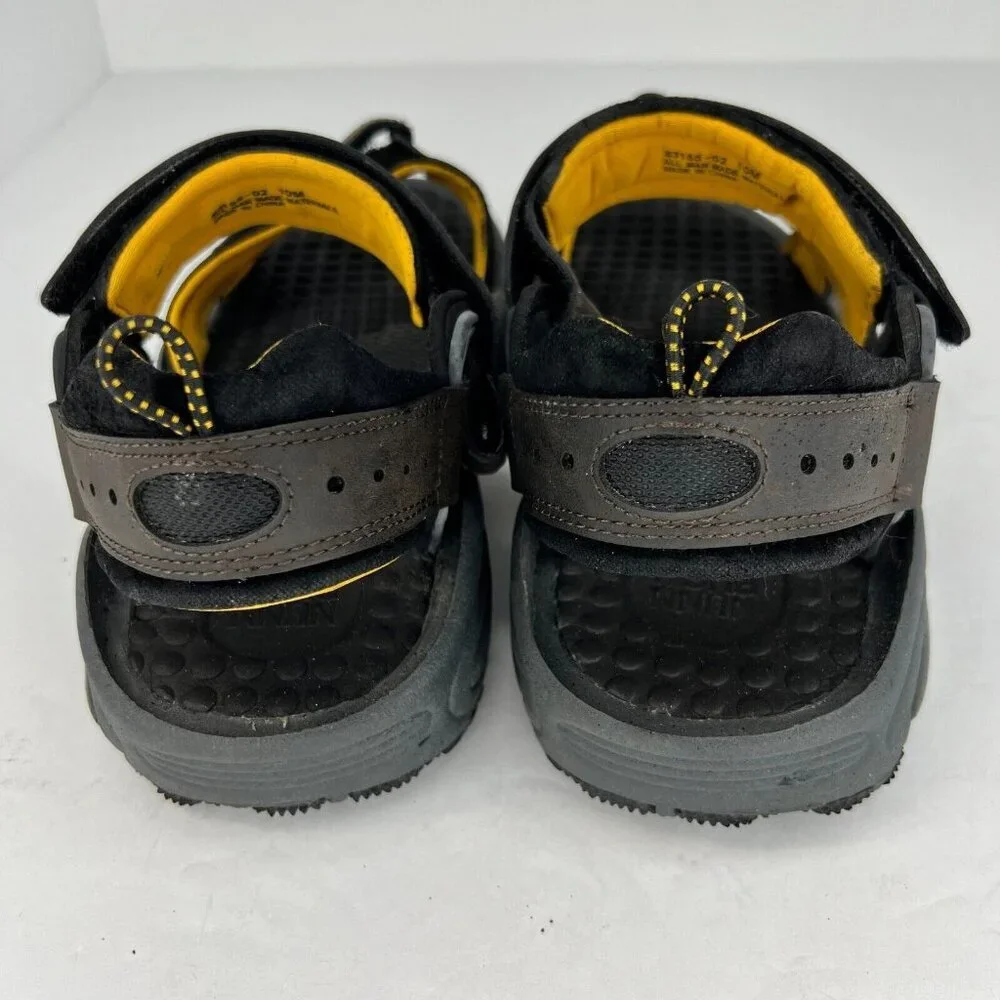 Nunn Bush Mens Gray Dual Comfort Adjustable Upper Straps Size 10M Sandals
